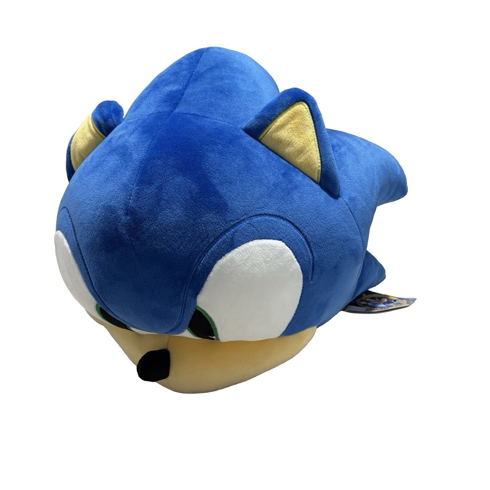SEGA SONIC THE HEADGEHOG CLUB MOCCHI Stuffed Plush Toy Jumbo Big Face 13"